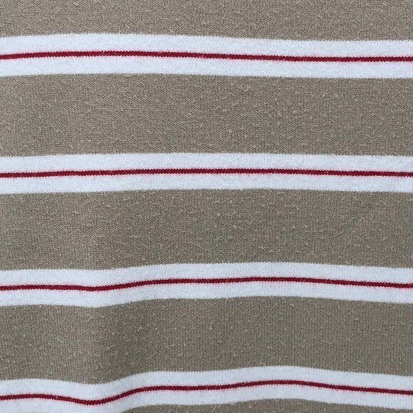 Weekend MaxMara Tan Red White Stripe Top Medium - Picture 8 of 10